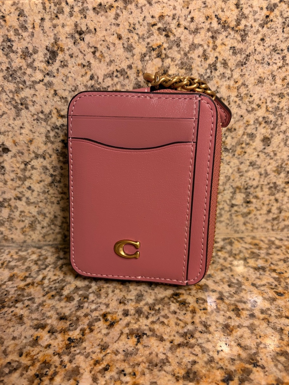Coach essential chain card case